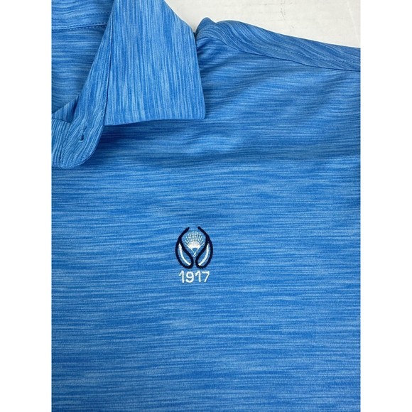FootJoy FJ Polo Shirt Mens Large Blue Short Sleeve‎ Golf Performance - Picture 6 of 16